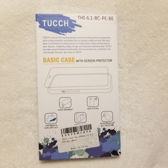 TUCCH New iphone 13 6.1" Phone Case & Screen Protector Clear Pink/Green Ombre - Picture 2 of 4